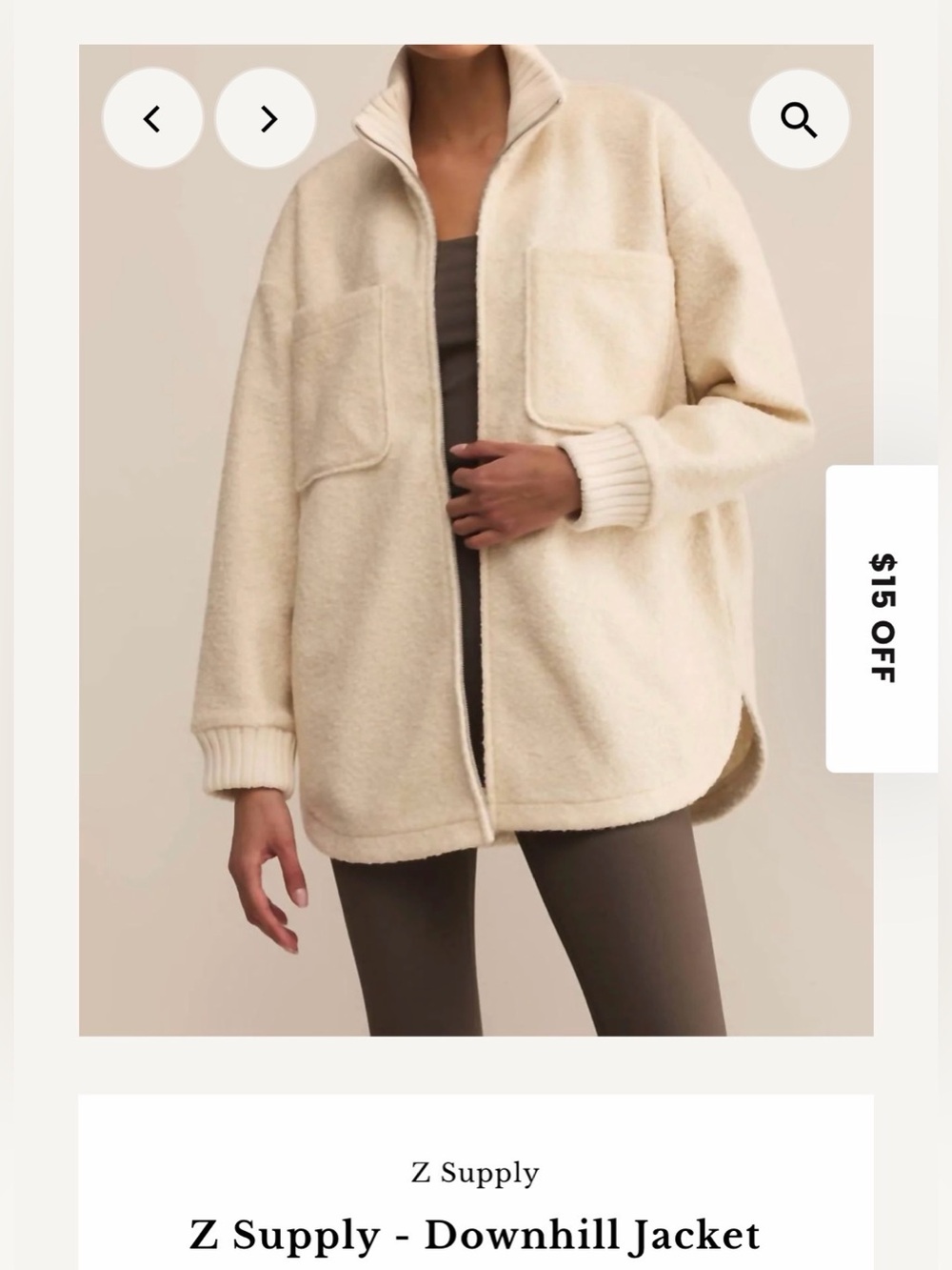 Downhill Jacket in Crystal